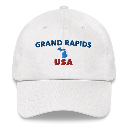 'Grand Rapids USA' Dad Hat (w/ Michigan Outline)