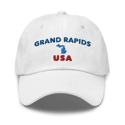 'Grand Rapids USA' Dad Hat (w/ Michigan Outline)