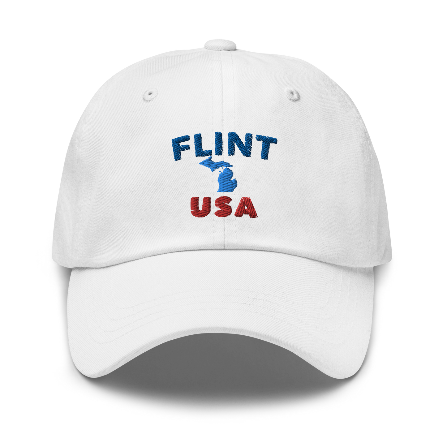 'Flint USA' Dad Hat (w/ Michigan Outline)