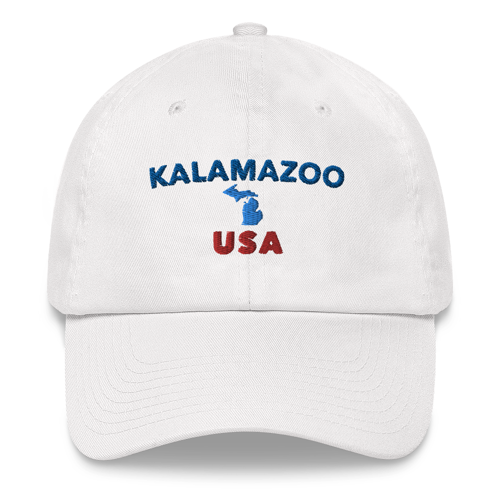 'Kalamazoo USA' Dad Hat (w/ Michigan Outline)