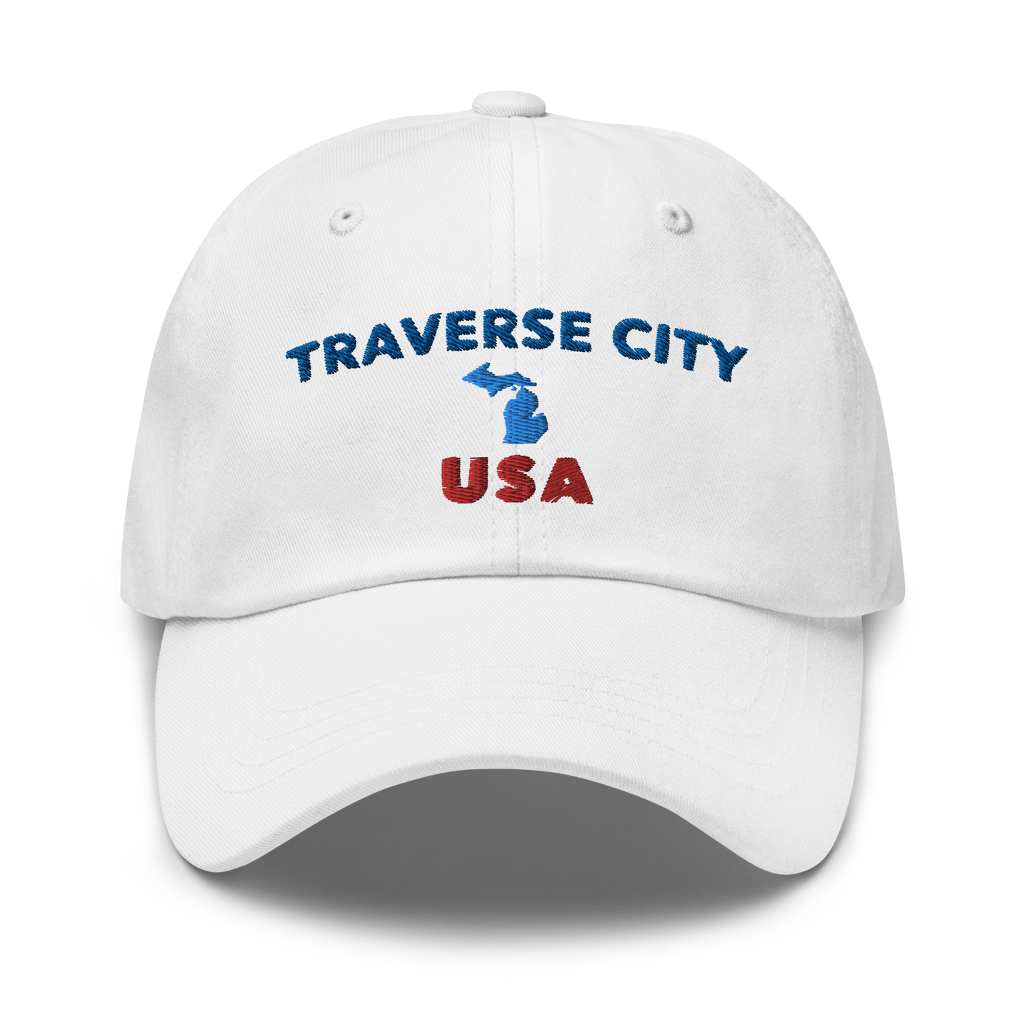 'Traverse City USA' Dad Hat (w/ Michigan Outline)