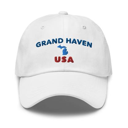 'Grand Haven' Dad Hat (w/Michigan Outline)