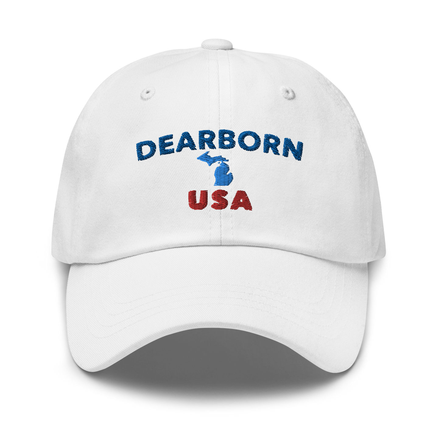 'Dearborn USA' Dad Hat (w/ Michigan Outline)