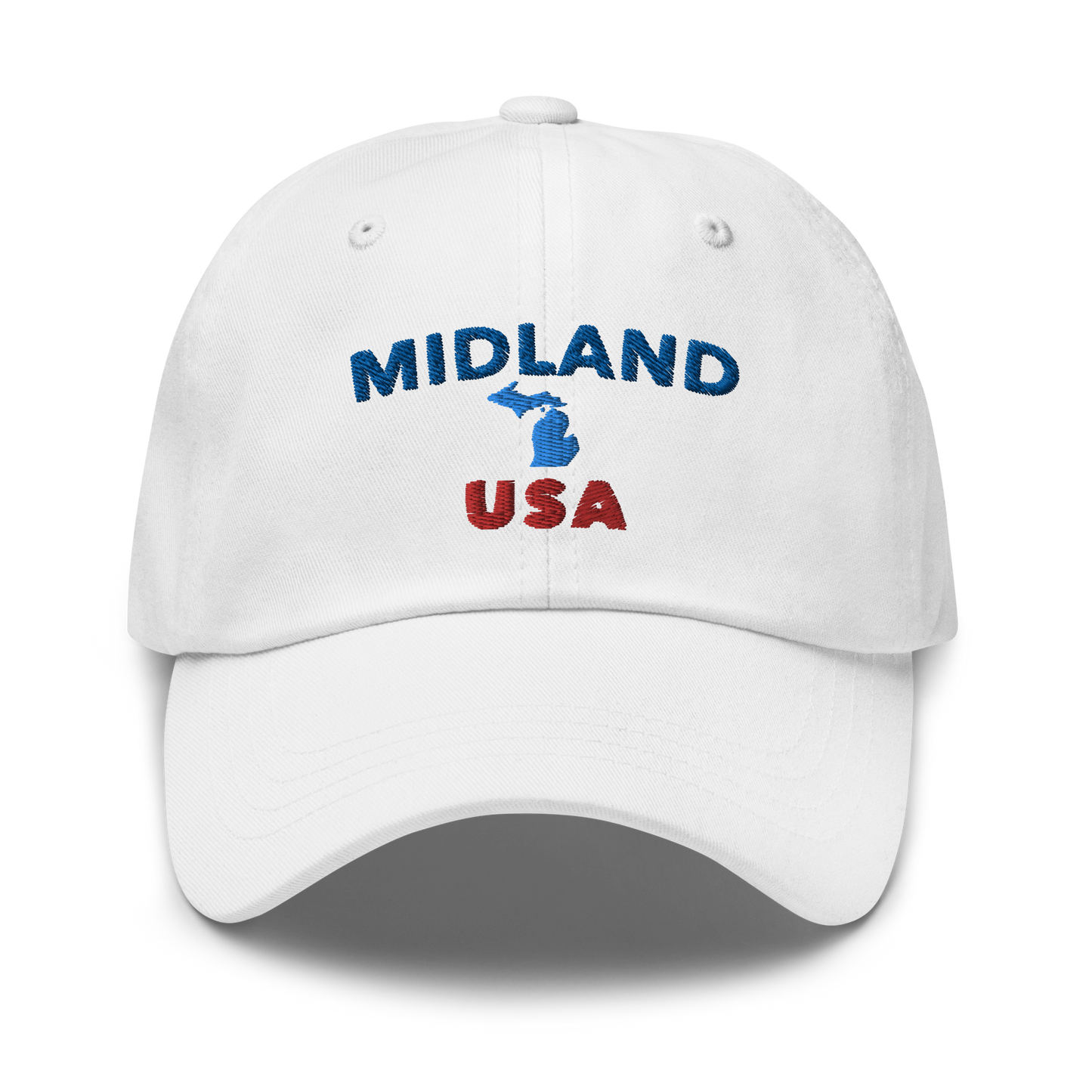 'Midland USA' Dad Hat (w/ Michigan Outline)