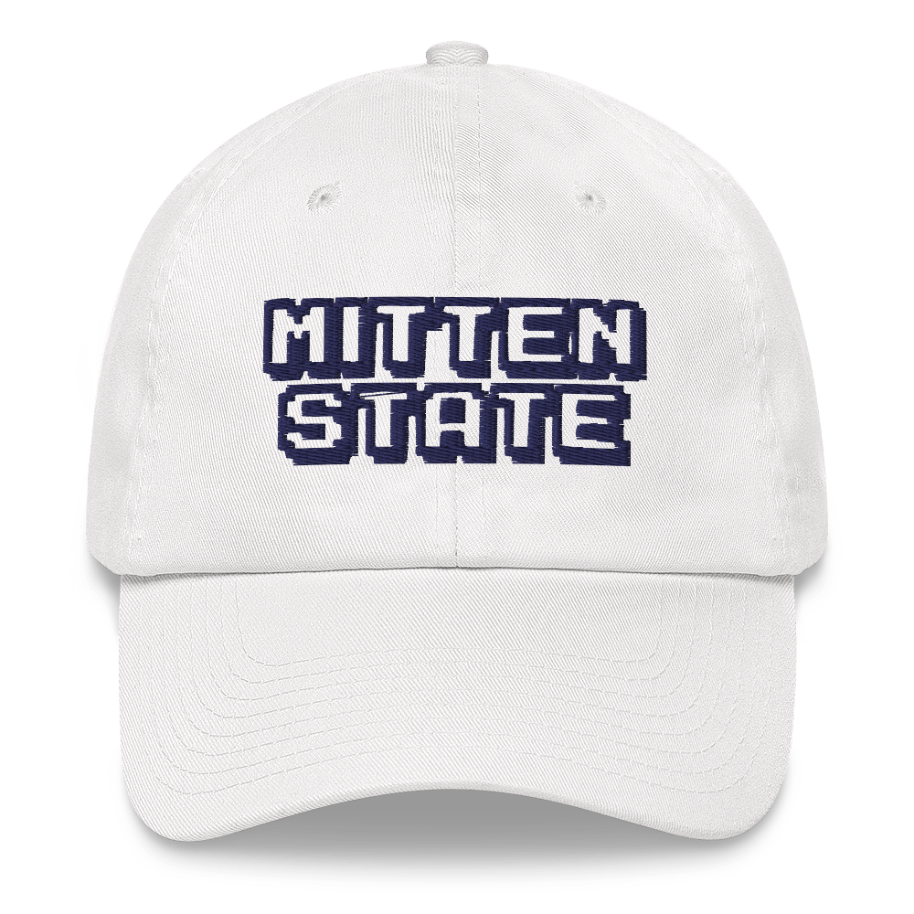 Michigan 'Mitten State' Dad Hat (Arcade Font)