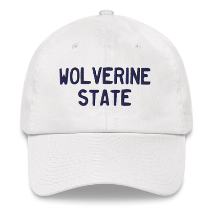 Michigan 'Wolverine State' Dad Hat (Licence Plate Font)