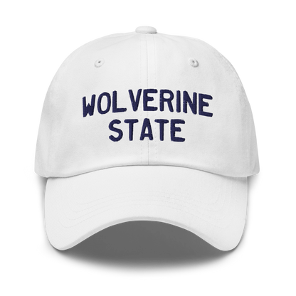 Michigan 'Wolverine State' Dad Hat (Licence Plate Font)