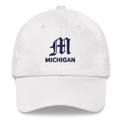 'Michigan' Dad Hat (w/ Old English 'M')