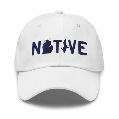 Michigan 'Native' Dad Hat (Licence Plate Font)