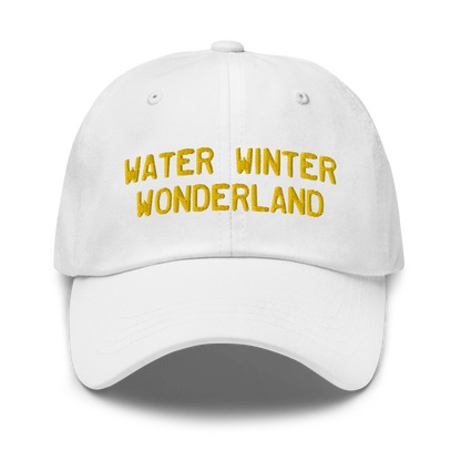 Michigan 'Water Winter Wonderland' Dad Hat (Licence Plate Font) | Gold Embroidery