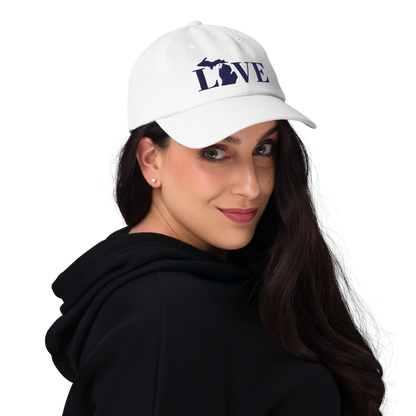 Michigan 'Love' Dad Hat (Didone Font)