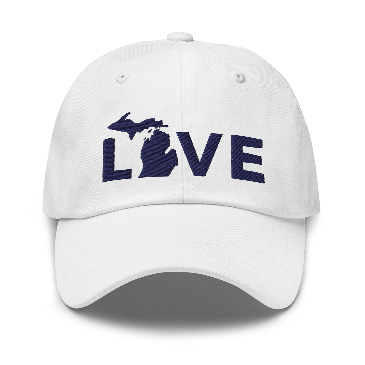 Michigan 'Love' Dad Hat (Geometric Sans Font)