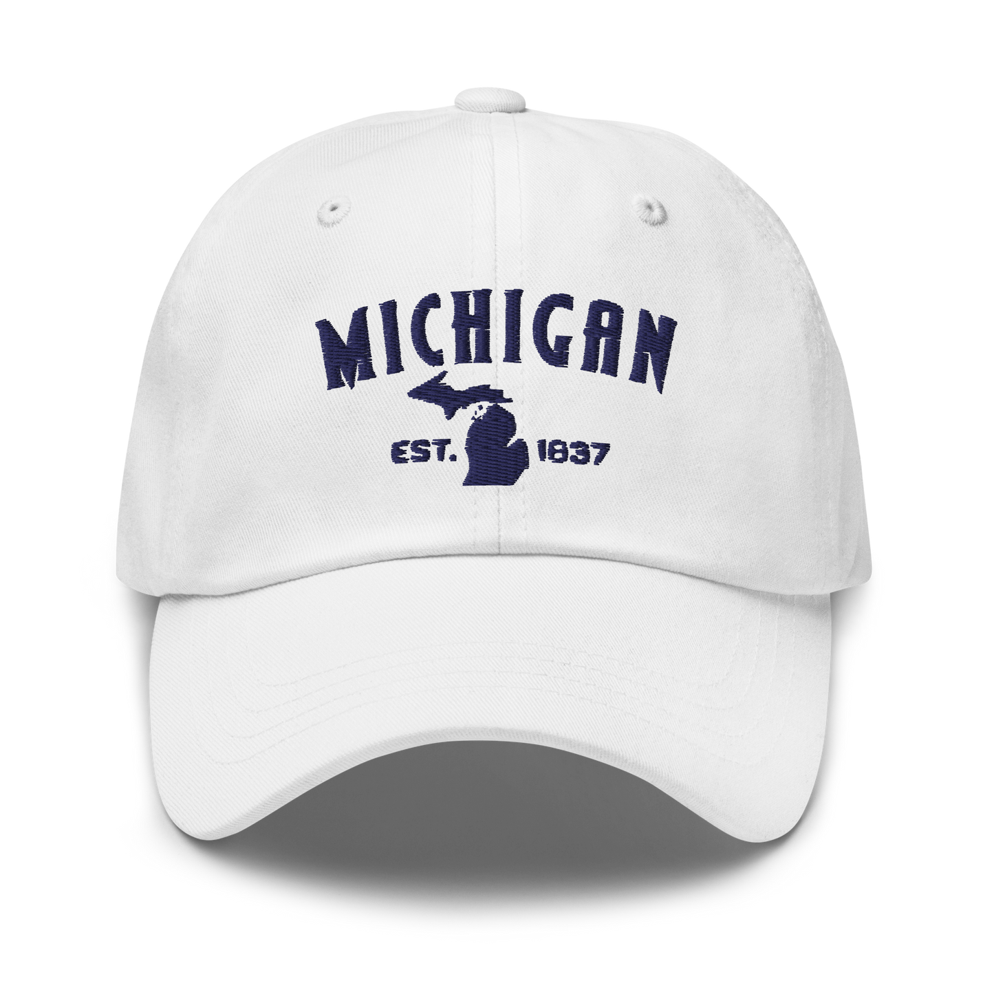 'Michigan EST 1837' Dad Hat (Vicious Mustelid Font)