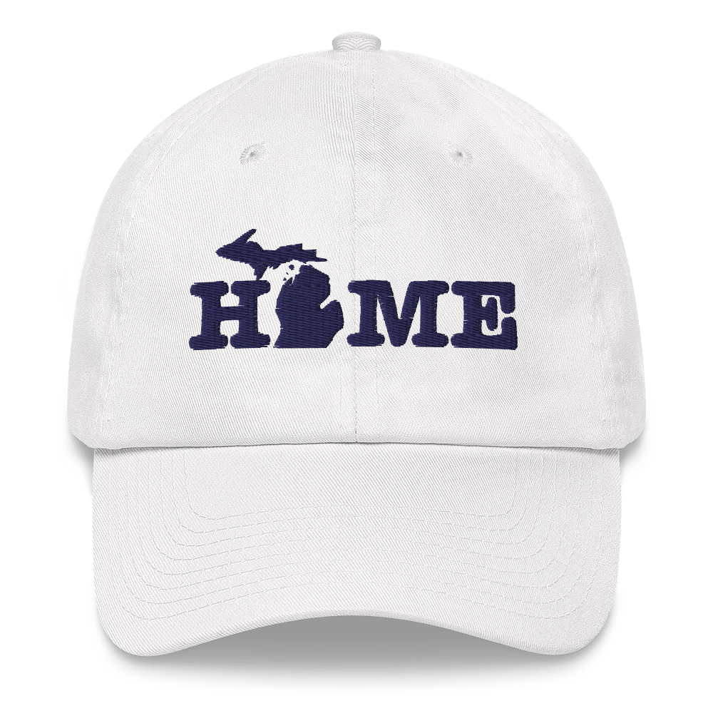 Michigan 'Home' Dad Hat (Typewriter Font)