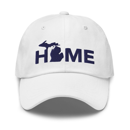 Michigan 'Home' Dad Hat (Geometric Sans Font)