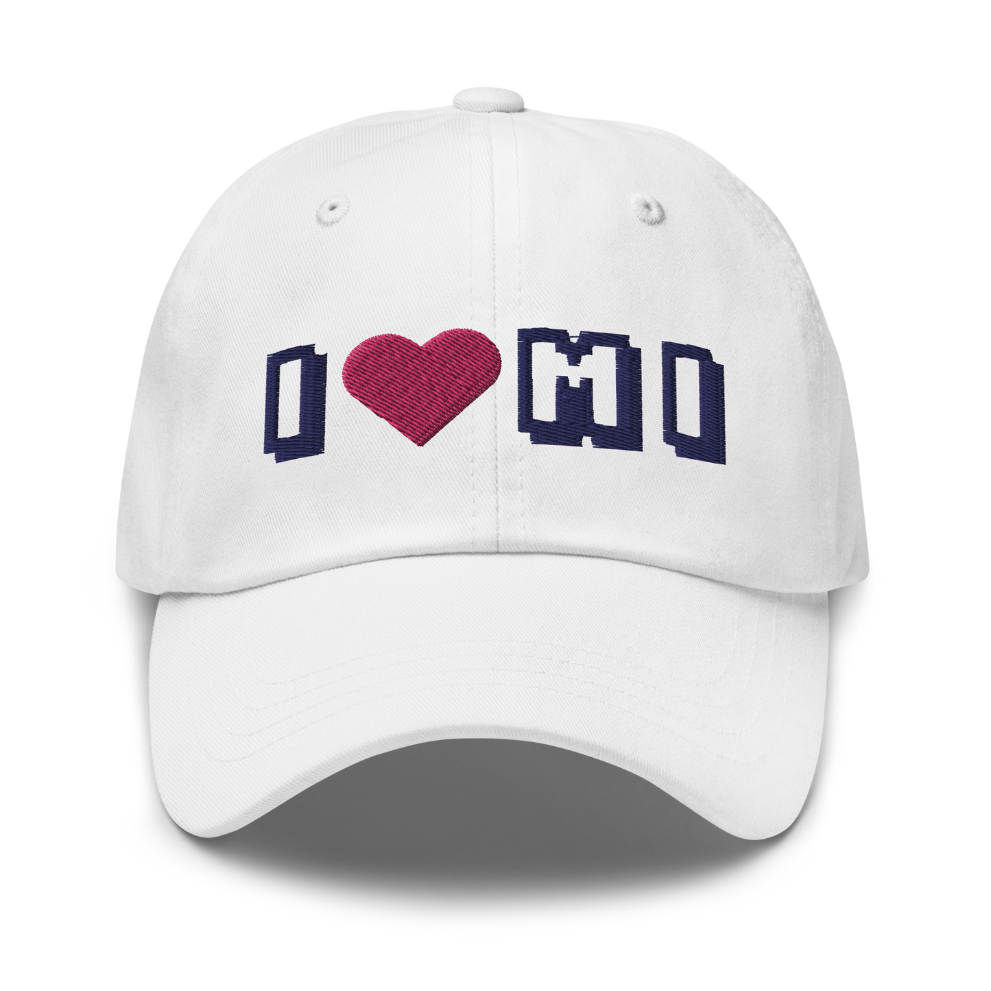 Michigan 'I ❤️ MI' Dad Hat (Arcade Font)