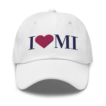 Michigan 'I ❤️ MI' Dad Hat (Didone Font)