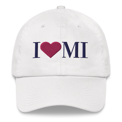 Michigan 'I ❤️ MI' Dad Hat (Didone Font)