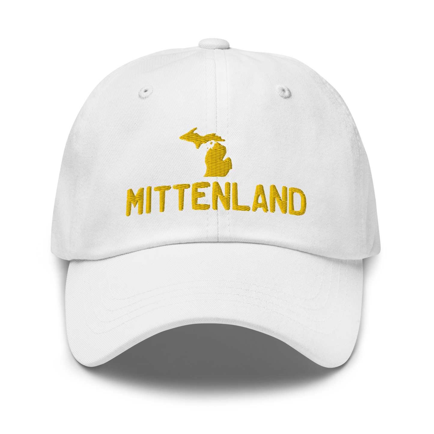 Michigan 'Mittenland' Dad Hat | Gold Embroidery