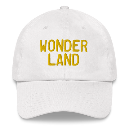 Michigan 'Wonderland' Dad Hat (Licence Plate Font) | Gold Embroidery