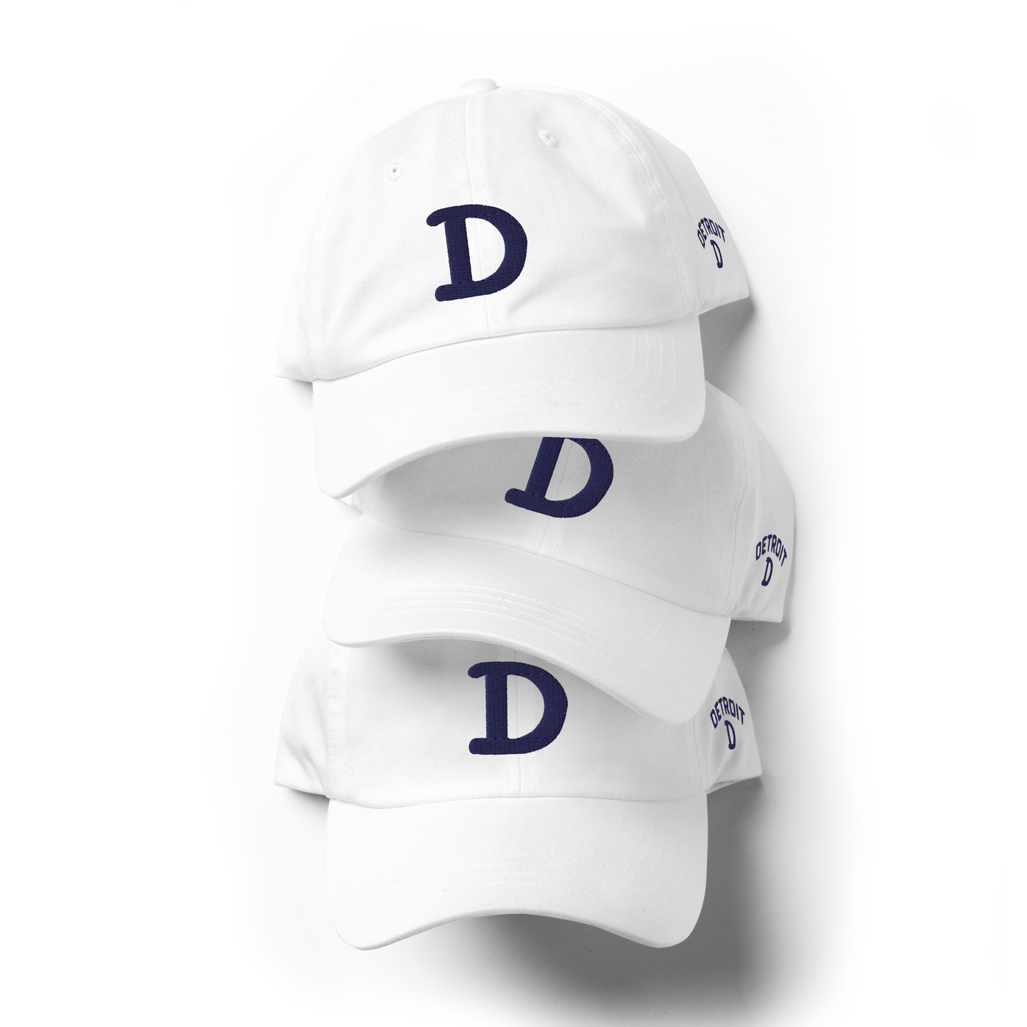 Detroit 'Old French D' Dad Hat (w/ Side Design)