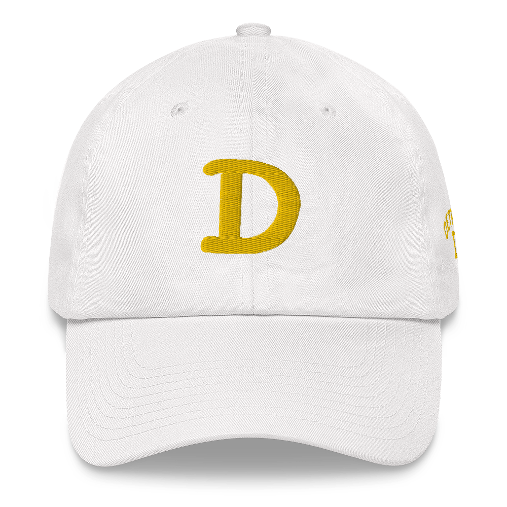 Detroit 'Old French D' Dad Hat (w/ Side Design) | Gold Embroidery