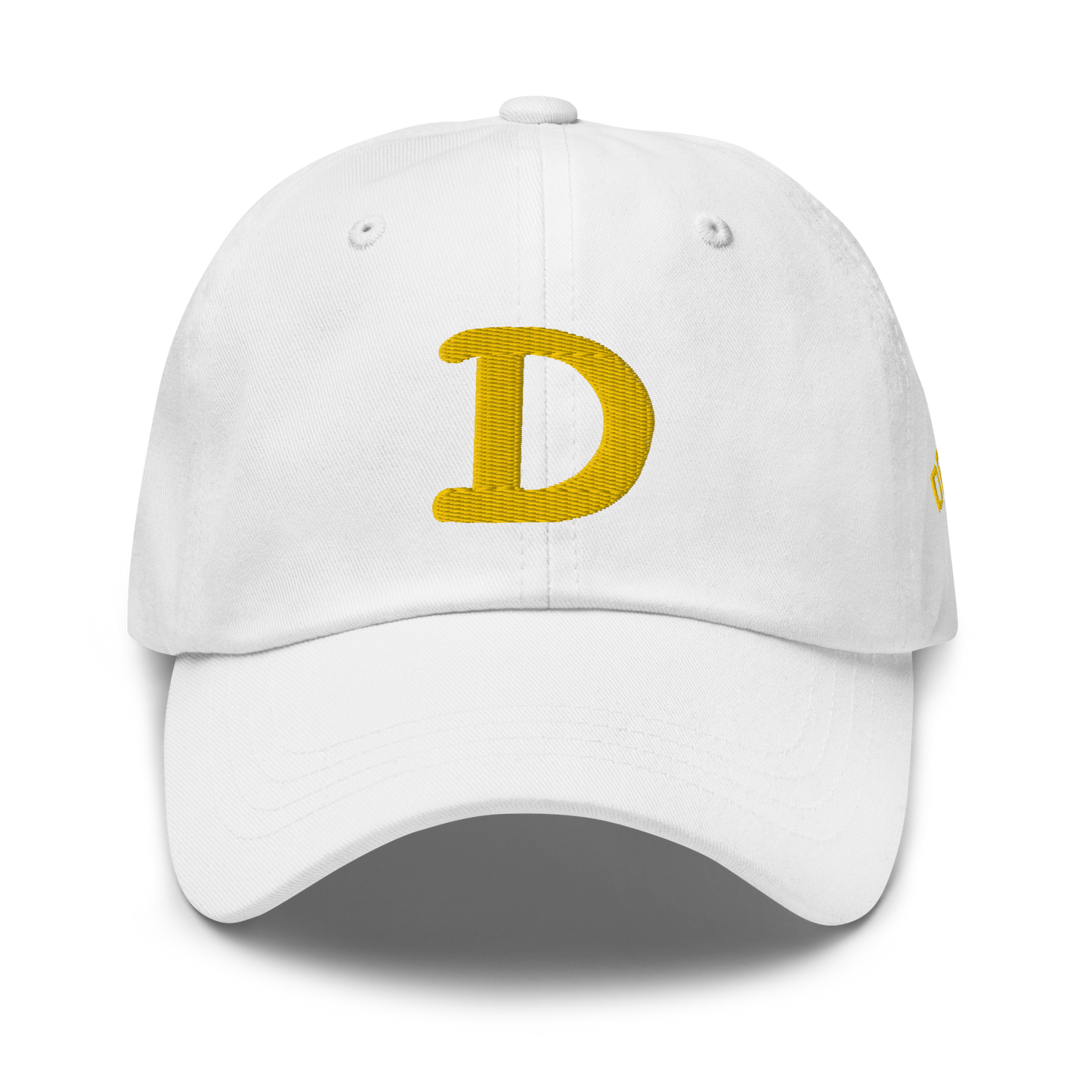 Detroit 'Old French D' Dad Hat (w/ Side Design) | Gold Embroidery