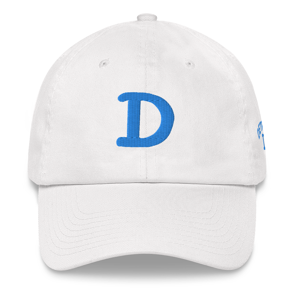 Detroit 'Old French D' Dad Hat (w/ Side Design) | Azure Embroidery