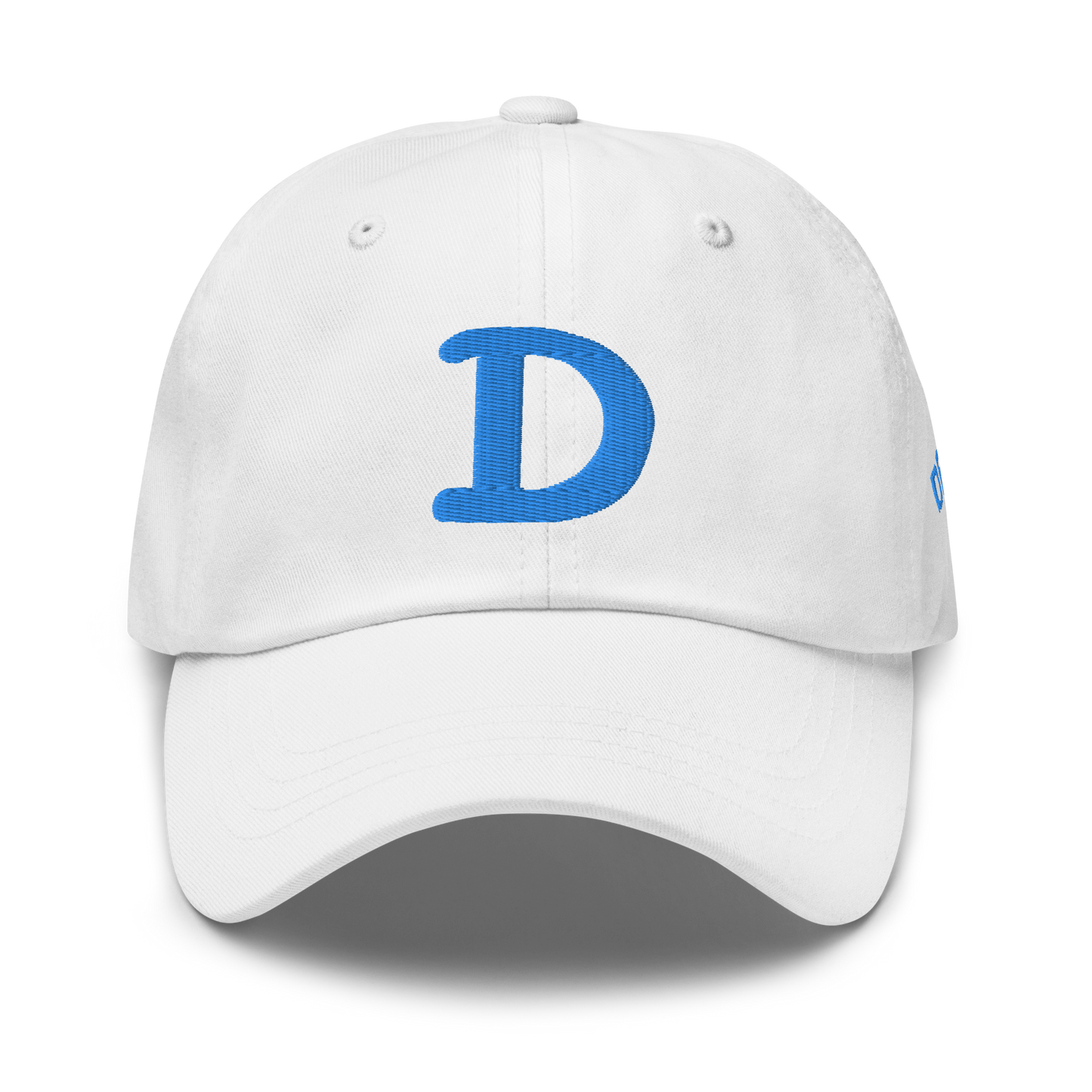 Detroit 'Old French D' Dad Hat (w/ Side Design) | Azure Embroidery