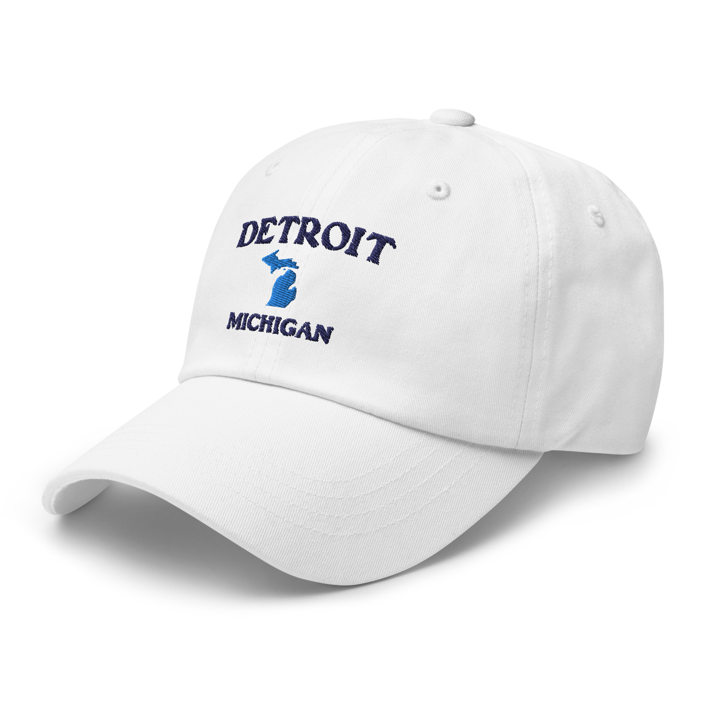 'Detroit Michigan' Dad Hat (w/ Michigan Outline)