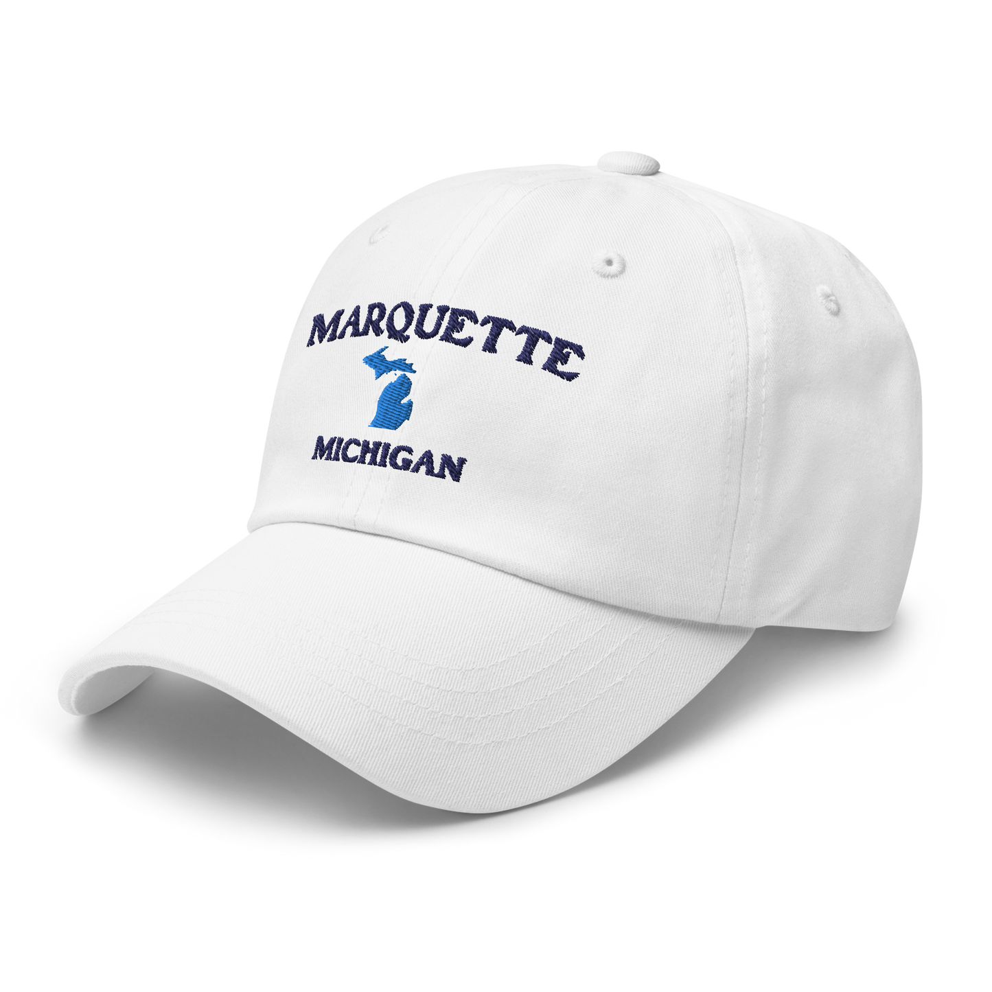 'Marquette Michigan' Dad Hat (w/ Michigan Outline)