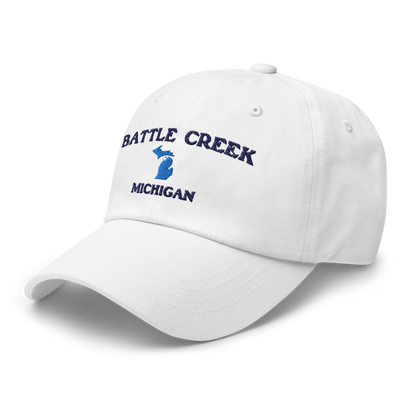 'Battle Creek Michigan' Dad Hat (w/ Michigan Outline)