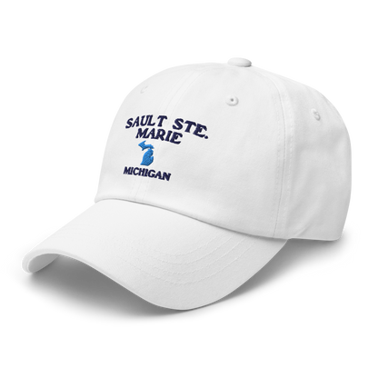 'Sault Ste. Marie' Dad Hat (w/ Michigan Outline)