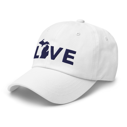 Michigan 'Love' Dad Hat (Geometric Sans Font)