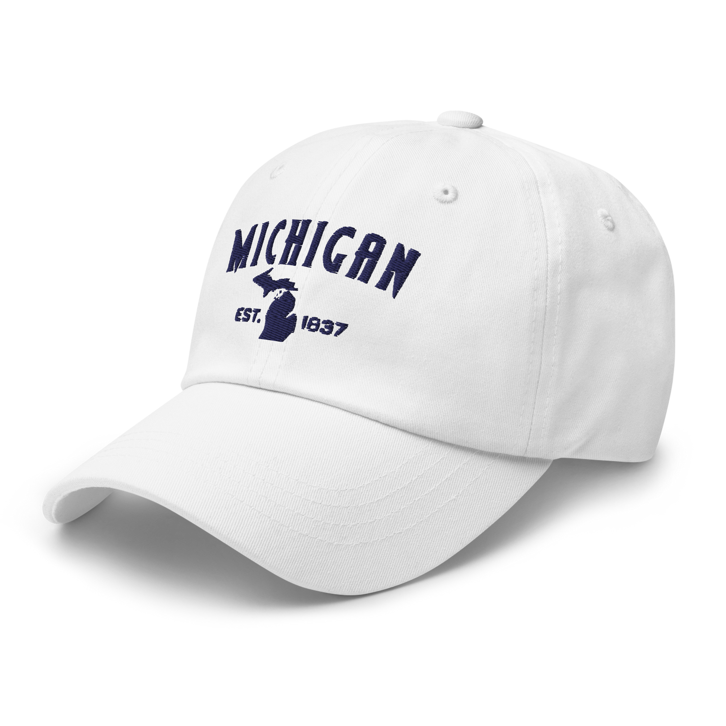 'Michigan EST 1837' Dad Hat (Vicious Mustelid Font)