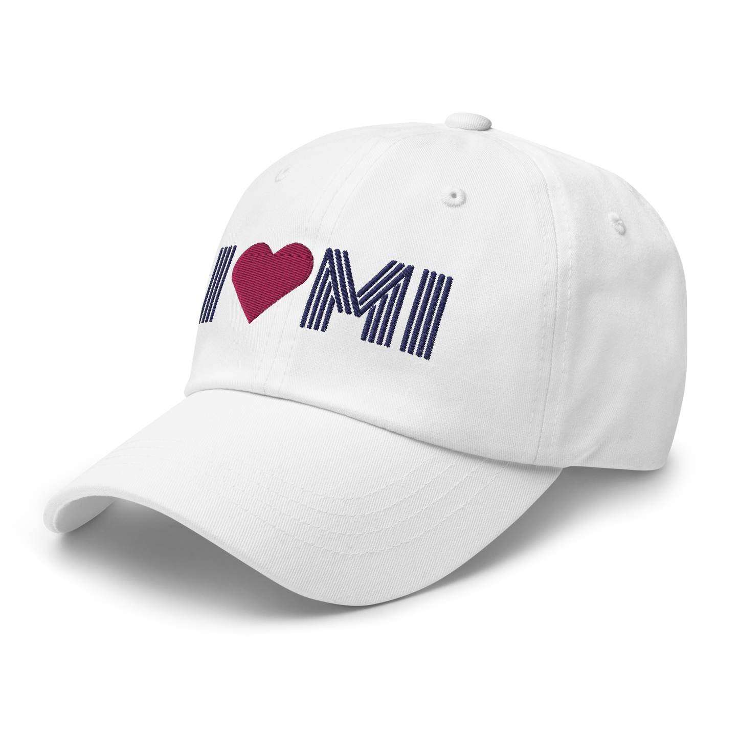 Michigan 'I ❤️ MI' Dad Hat (Metalpress Font)