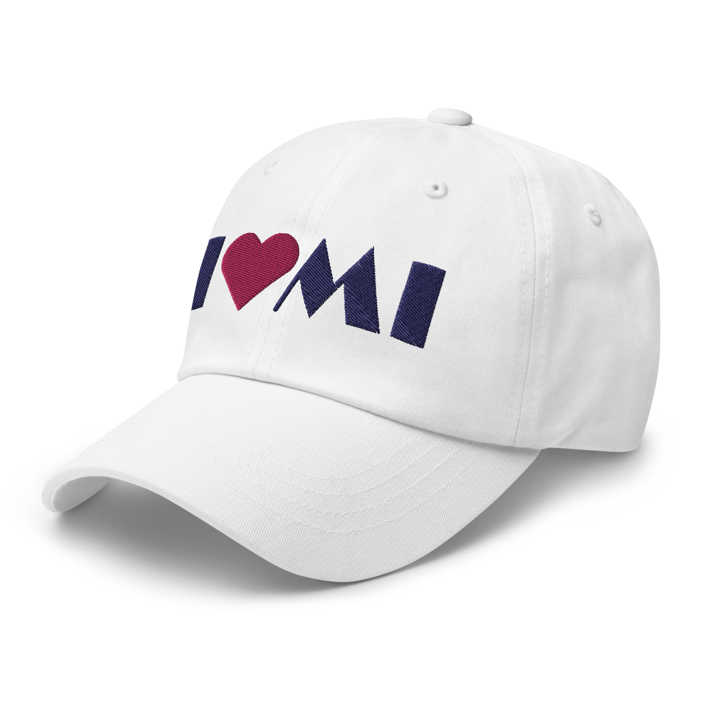 Michigan 'I ❤️ MI' Dad Hat (Art Deco Font)