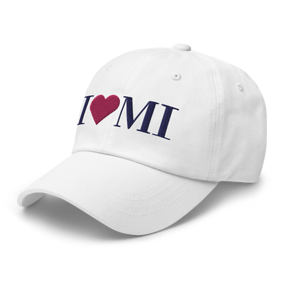 Michigan 'I ❤️ MI' Dad Hat (Didone Font)