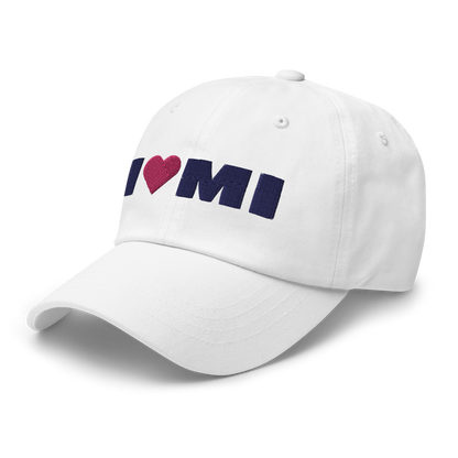 Michigan 'I ❤️ MI' Dad Hat (French Olive Font)