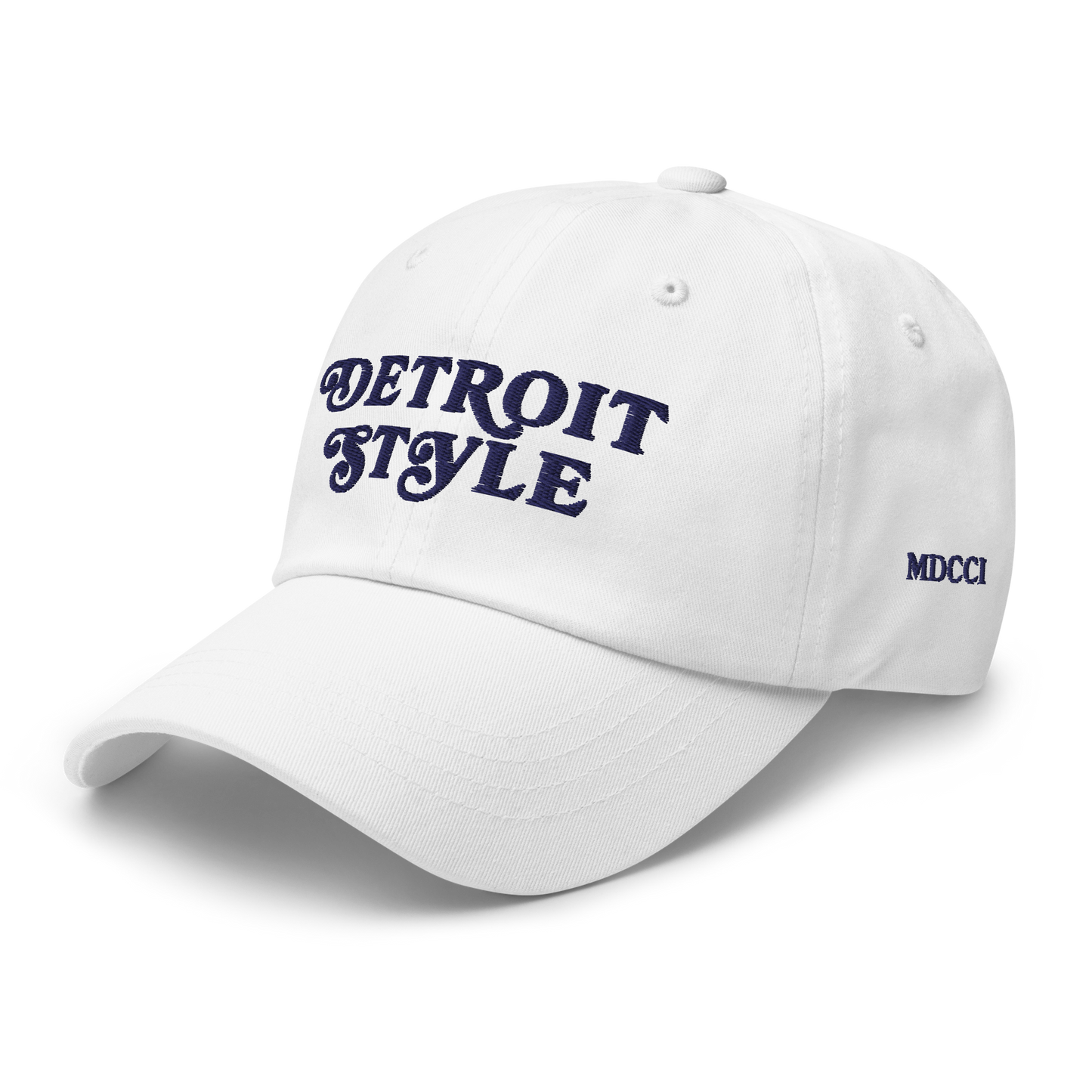 'Detroit Style' Dad Hat (w 'MDCCI' Side Design)