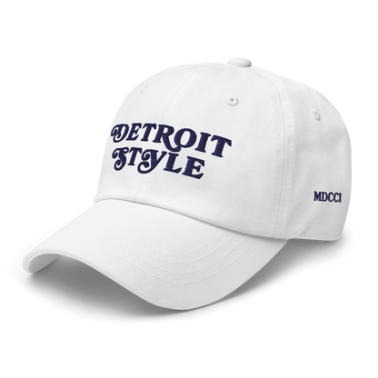 'Detroit Style' Dad Hat (w 'MDCCI' Side Design)