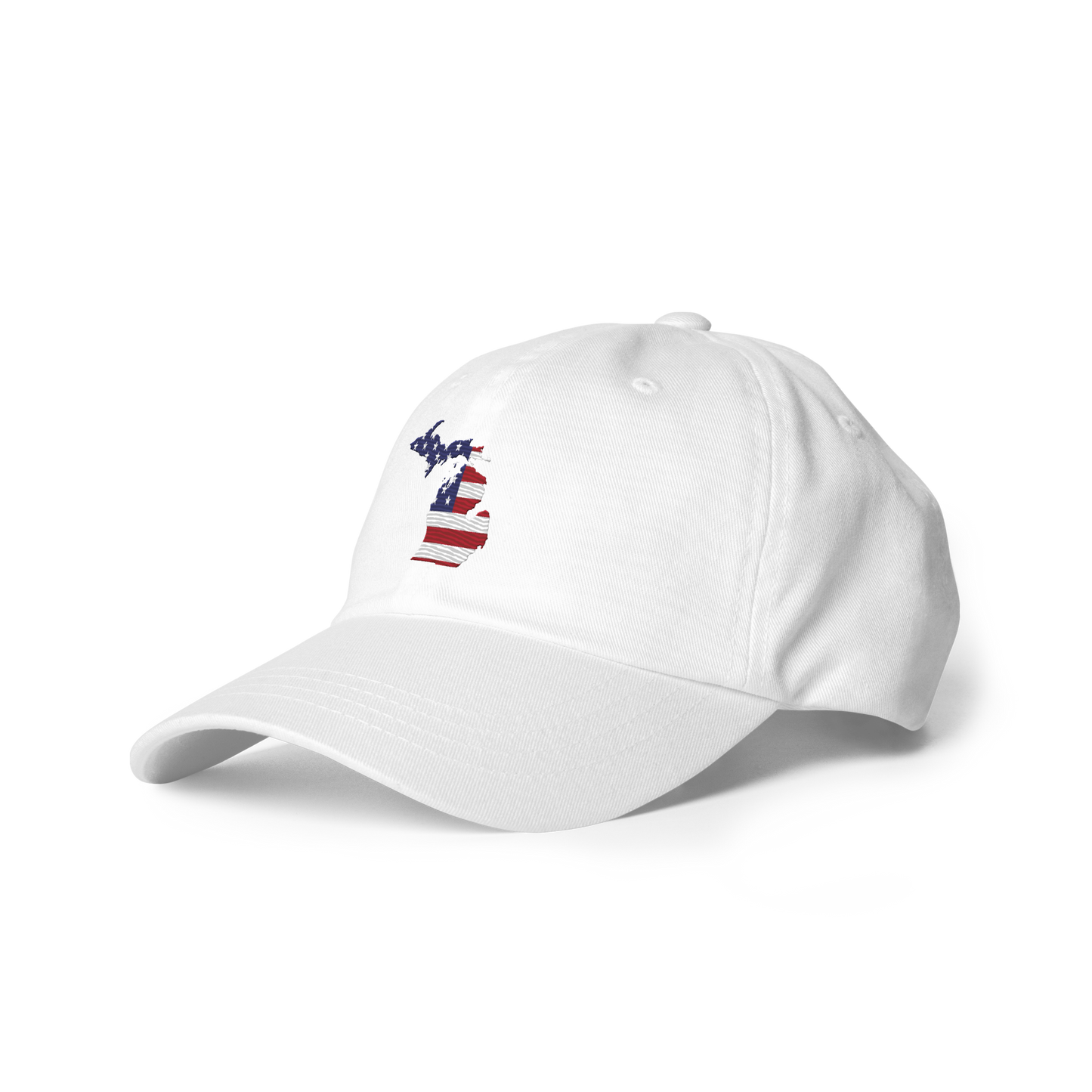 State of Michigan Dad Hat (w/ USA Flag Outline)