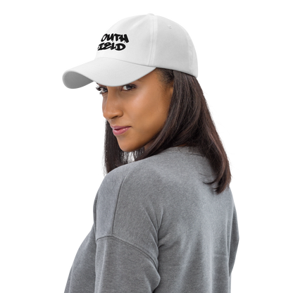 'Southfield' Dad Hat | White/Black Embroidery