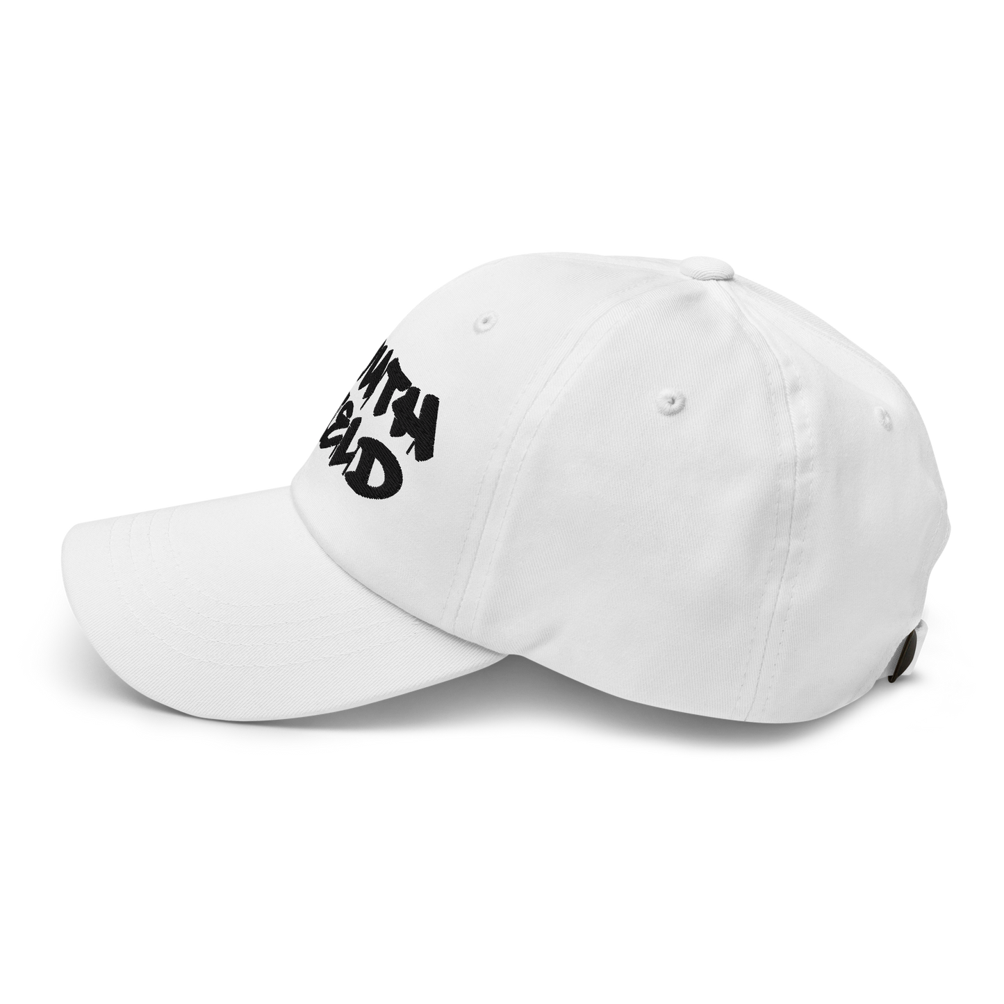 'Southfield' Dad Hat | White/Black Embroidery