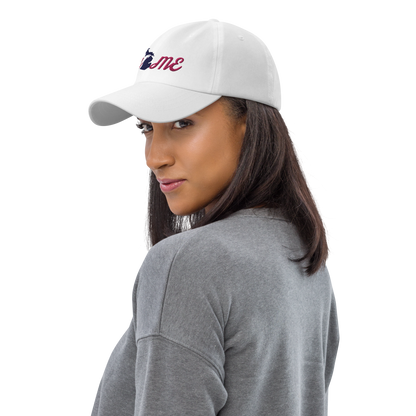 Michigan 'Home' Dad Hat (Script Font) | Pink Embroidery