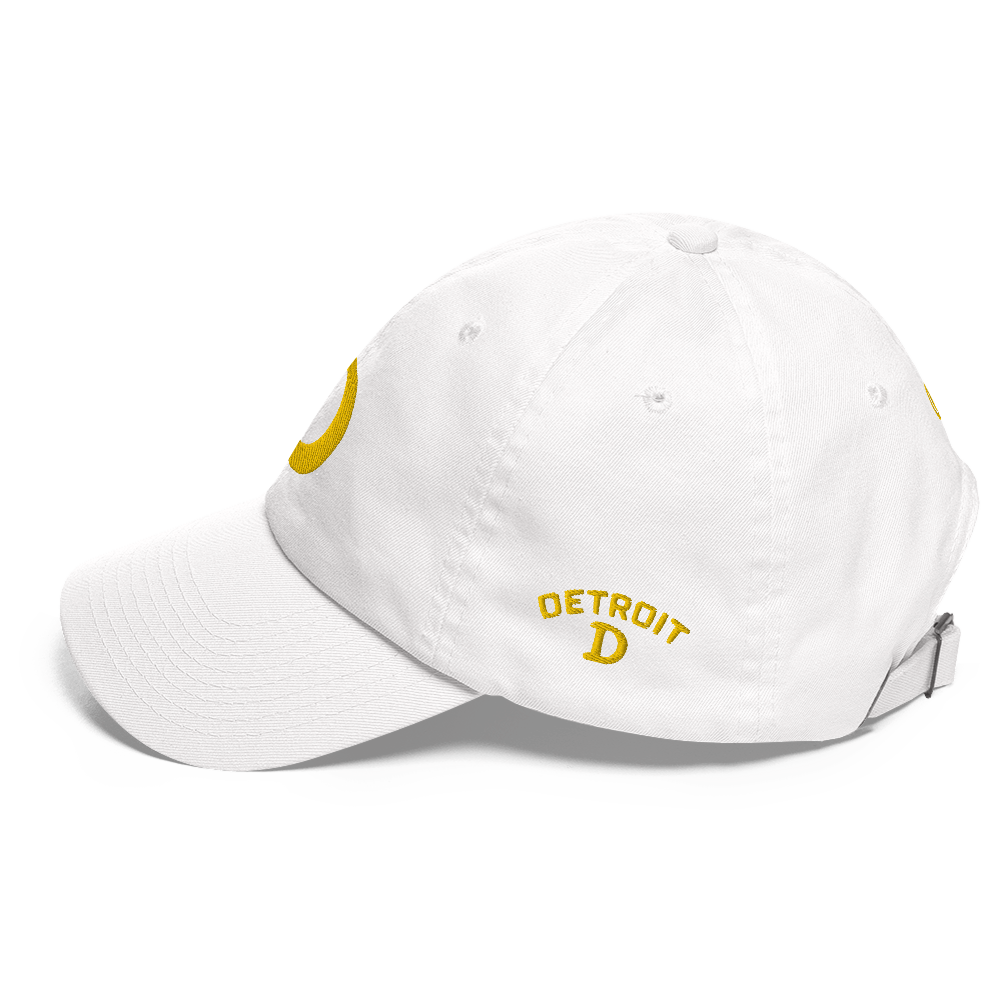 Detroit 'Old French D' Dad Hat (w/ Side Design) | Gold Embroidery