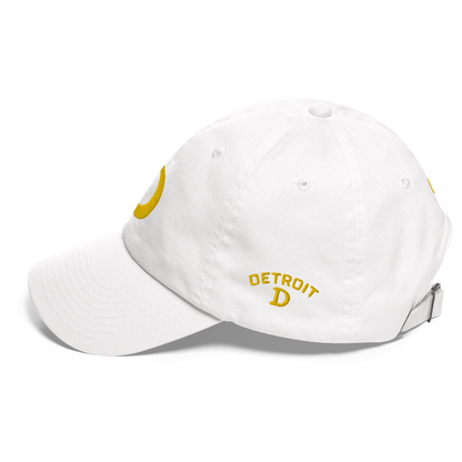 Detroit 'Old French D' Dad Hat (w/ Side Design) | Gold Embroidery