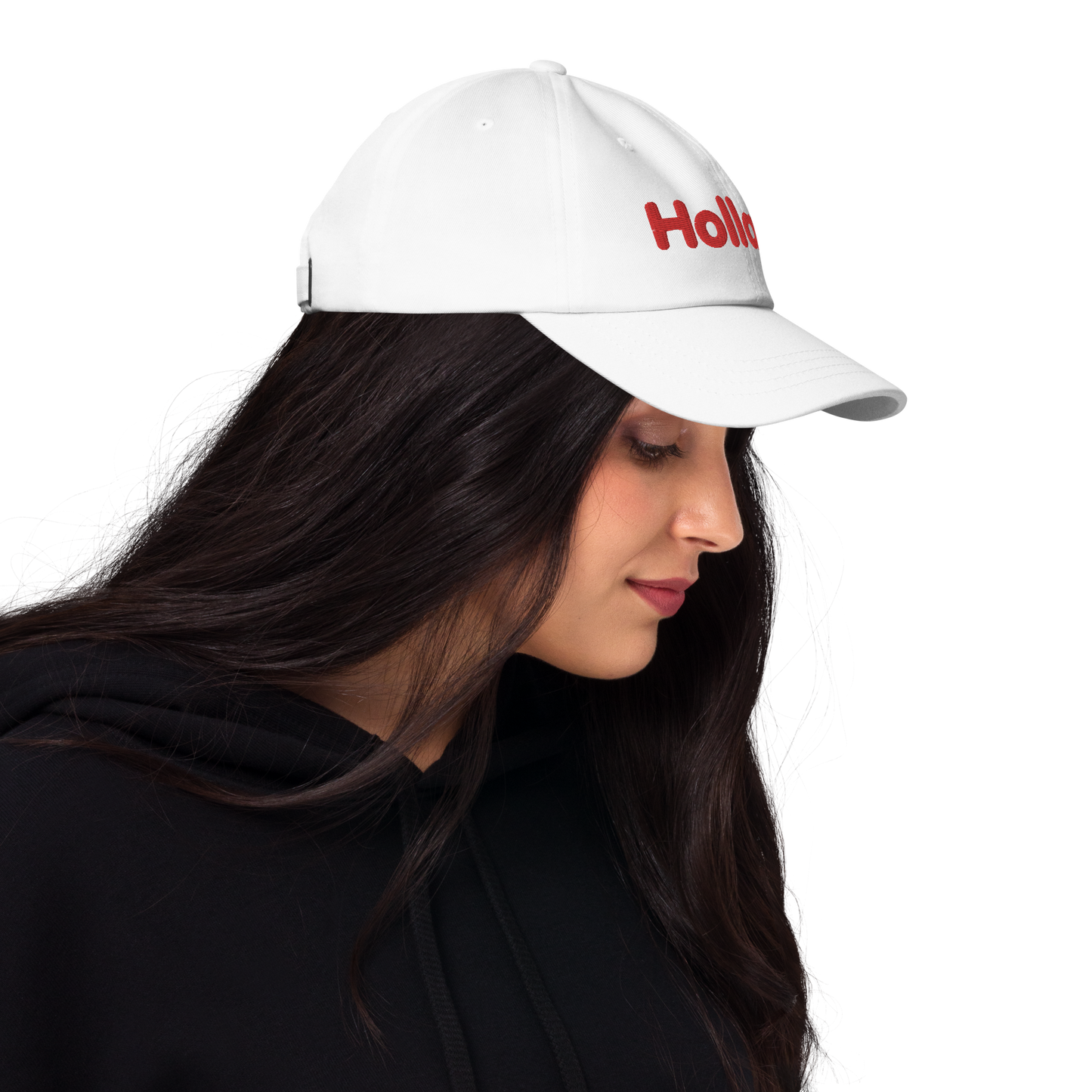 'Holland' Dad Hat | White/Red Embroidery