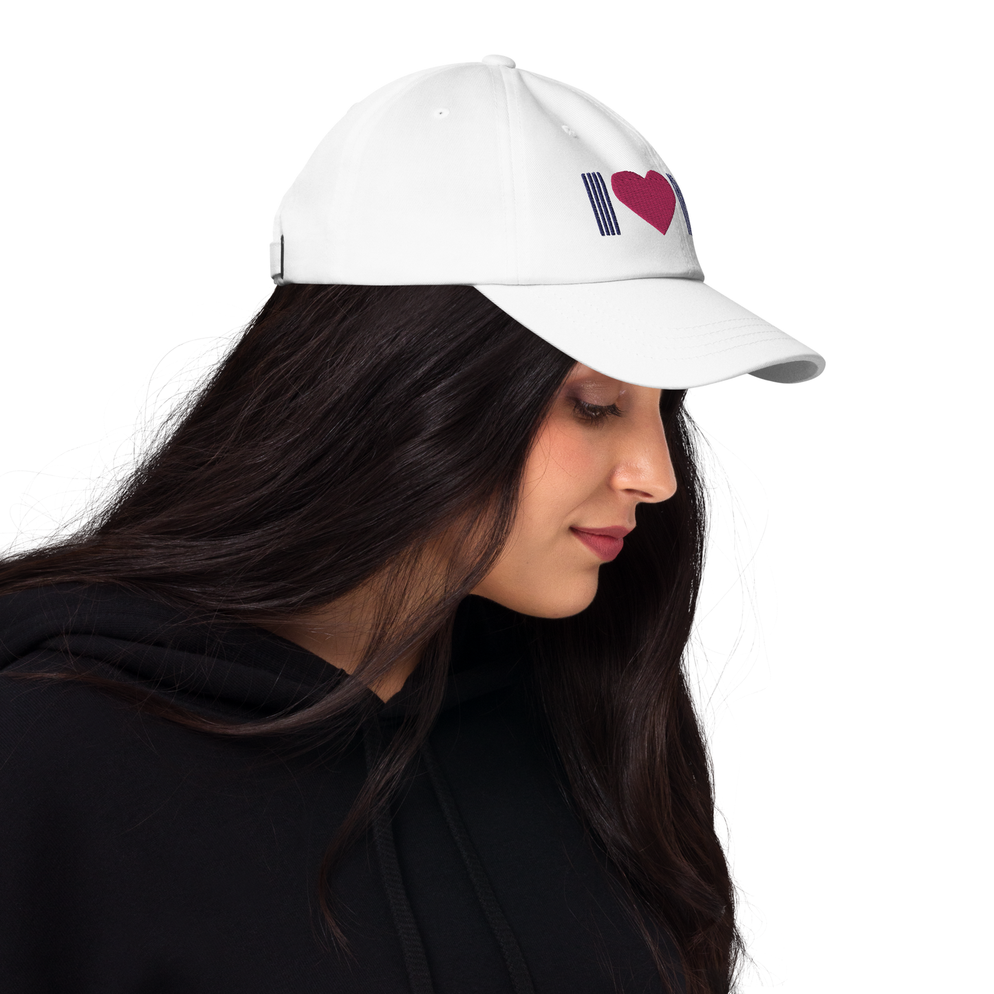 Michigan 'I ❤️ MI' Dad Hat (Metalpress Font)