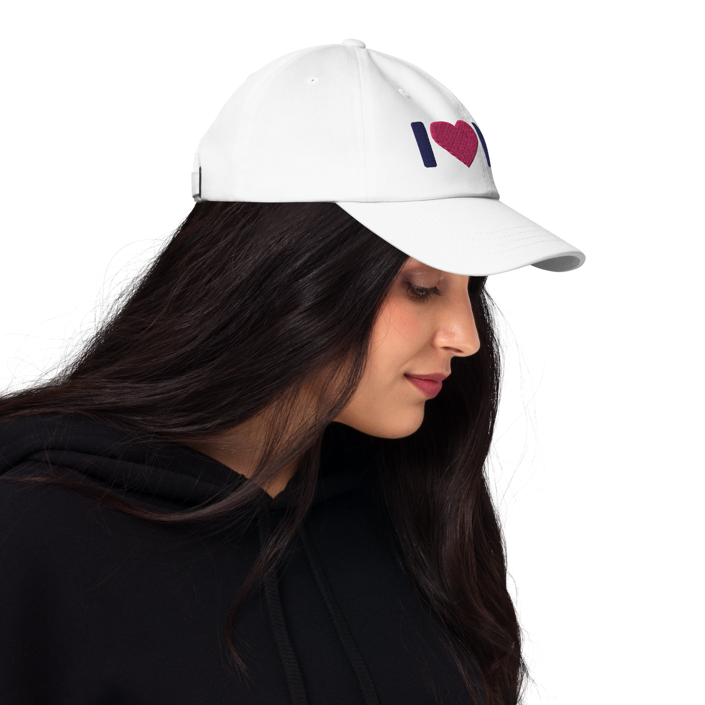 Michigan 'I ❤️ MI' Dad Hat (Rounded Swiss Font)